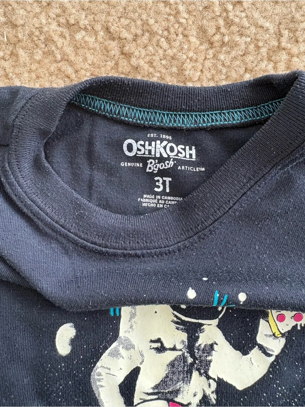 OshKosh B'gosh Black Astronaut Skateboard Pajama Set